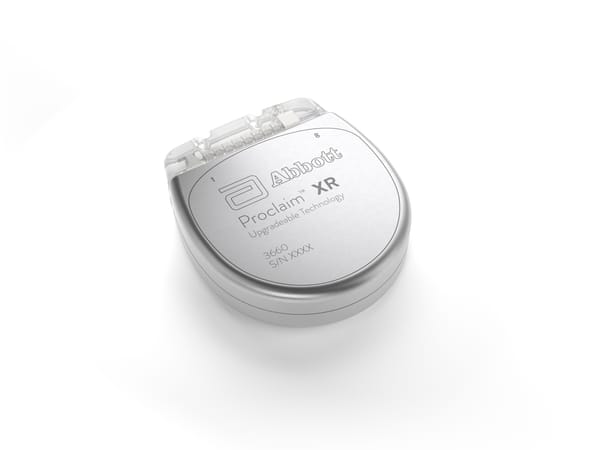Abbott Proclaim XR recharge-free spinal cord stimulation generator, model 3660
