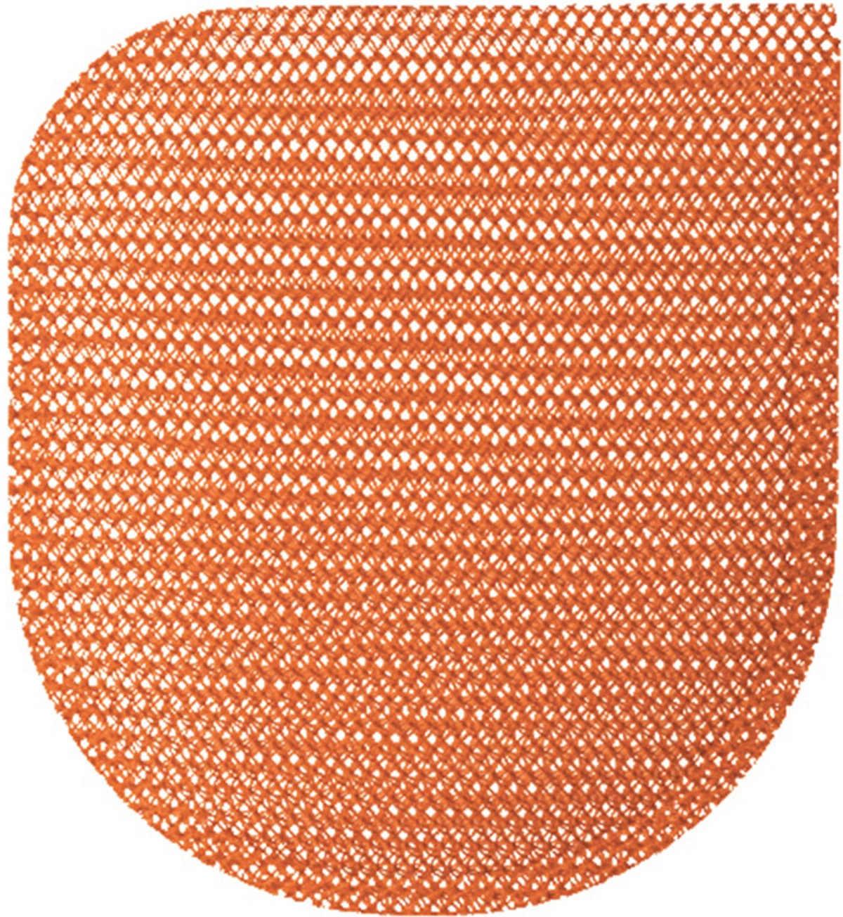 Orange Medtronic TYRX mesh envelope on a white background